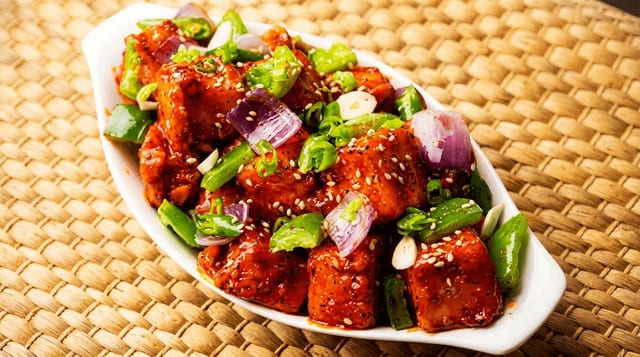 Chilli Paneer.