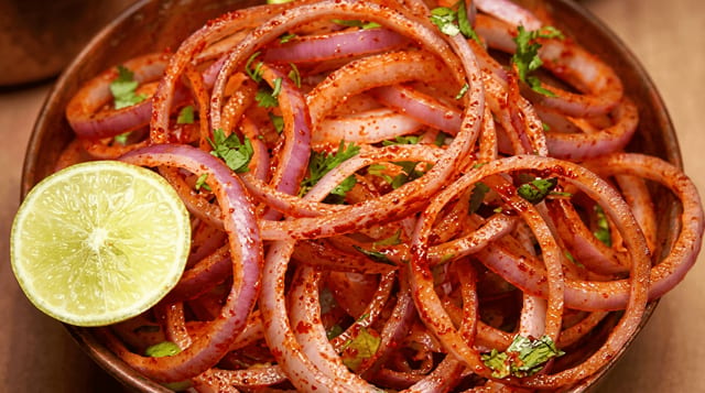 Masala Red Onions.