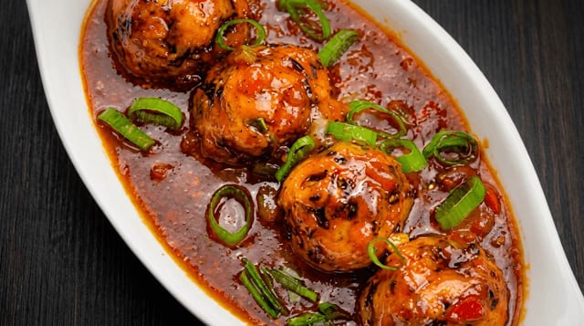 Veg Manchurian.