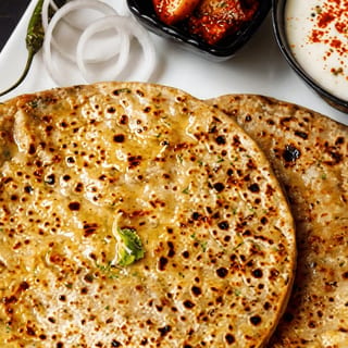 Paneer Prantha Plate