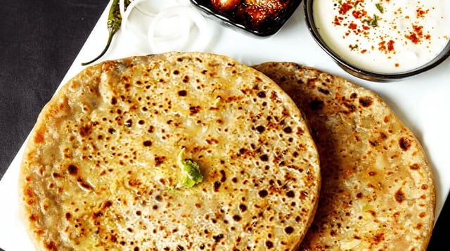 Aloo Prantha Plate.